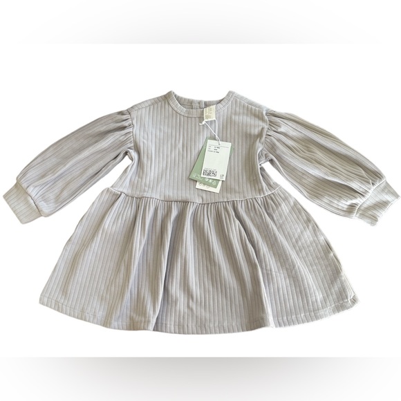 H&M | Ribbed Sweater Dress Organic Cotton Long Sleeved - Picture 7 of 11